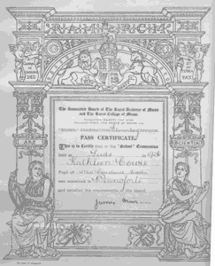 1926 certificate