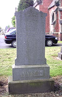 John Watson gravestone