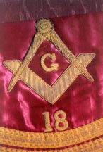 masonic apron detail (lodge 18)