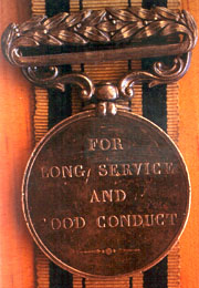 long service medal reverse